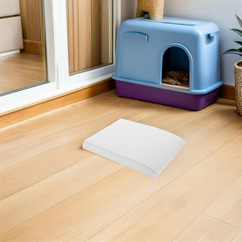 100 ورقة بطانة قفص الطيور القابل للتصرف، ورق غير منسوج ماص، سهل التنظيف، قابل للتكديس - Image 4